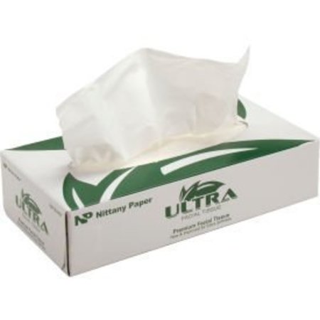 GLOBAL EQUIPMENT Facial Tissue Flat Box - 100 Sheets/Box, 30 Boxes/Case 5701